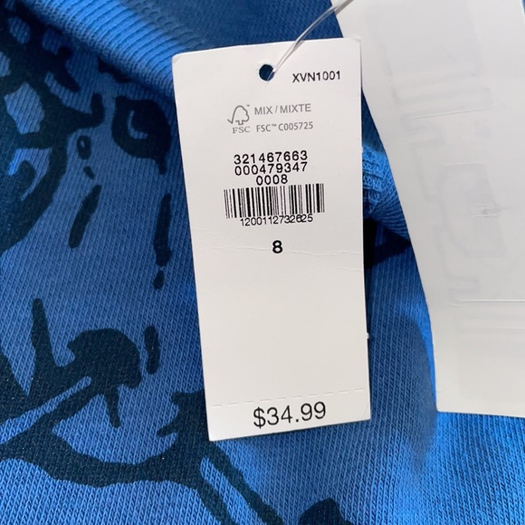 Gap Terry Lined Graphic Print Crewneck Pullover Sweatshirt - Picture 5 of 5